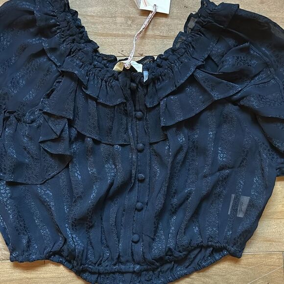 LOVESHACKFANCY gothic romance ruffle top - Picture 6 of 10